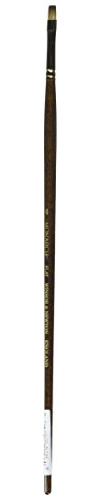 Winsor & Newton 5502004 Monarch Brush - Flat Brush No. 4-5.8 mm, Professional Synthetic Hair Brush for Oil or Acrylic Paints