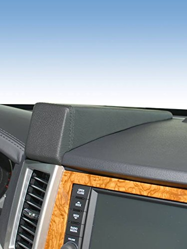 KUDA Handyhalterung passend für Jeep Grand Cherokee (WH) ab 2008 bis 2010 - Telefonkonsole für Smartphones, Handy, Navi und mehr - Kunstlederkonsole, Schwarz, 299405