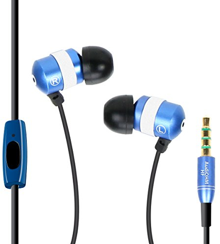 GOgroove Auriculares Intrauriculares/Cascos In Ear Fitness Deporte/Auriculares Cancelación de Ruido y Micrófono - para Huawei P8 Lite Moto G BQ Aquaris Samsung Galaxy J5 J7 iPhone 6 7 DOOGEE y más
