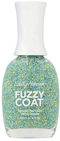 Sally Hansen Fuzzy Coat Textured Nail Polish Number 500, Fuzz-Sea/Sparkling Aqua Green 10 ml