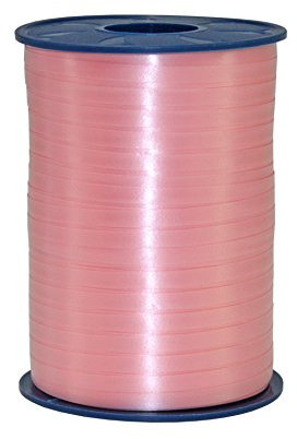 Präsent C.E. PATTBERG Geschenkband Hellrosa, 500 Meter Ringelband 5 mm zum Basteln, Dekorieren & Verpacken von Geschenken zu jedem Anlass