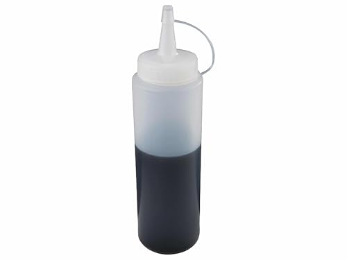 APS 93154 Transparent Kunststoff Squeeze-Flasche mit Tasse, Ø 5 x 18 cm 0.2 ltr.