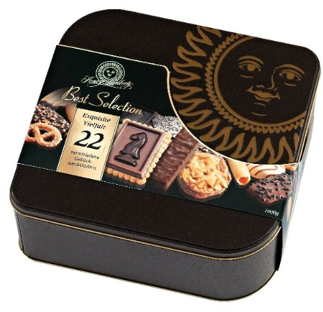Henry Lambertz - Best Selection - 22 Gebäcksorten in einer schönen Metall Dose - 1kg Gebäck