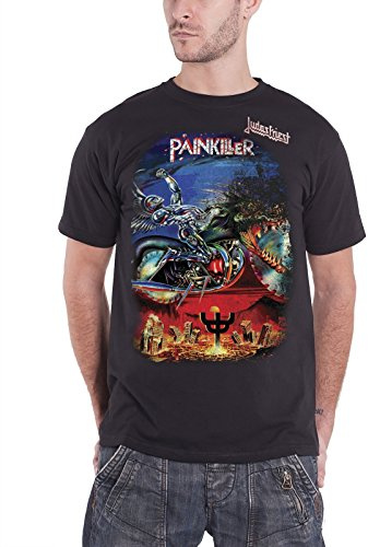 Rock Off Men's Judas Priest Painkiller Regular Fit Round Collar Short Sleeve T-Shirt