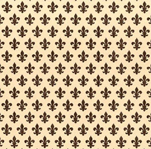 Klebefolie - Möbelfolie Lilie - French Lily braun 45 cm x 200 cm Heraldik Motiv Dekorfolie Selbstklebefolie