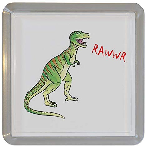Dinosaur Rawwr! - Plastique transparent thé Coaster/Mat bière
