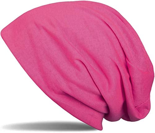 styleBREAKER Klassische Slouch Beanie Mütze, leicht und weich, Longbeanie, Unisex 04024018, Farbe:Neonpink