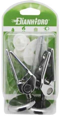COPPIA CERNIERE SOVRAPPOSTE CON VITE INOX BLISTER per Copriwater e Sedili WC