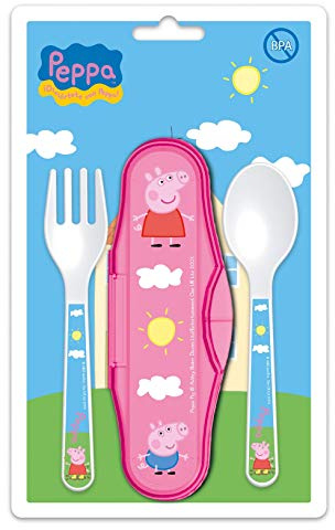 Stor Besteckkoffer 2er Set Peppa Pig Baby, 85214, 3 Stück (1er Pack)
