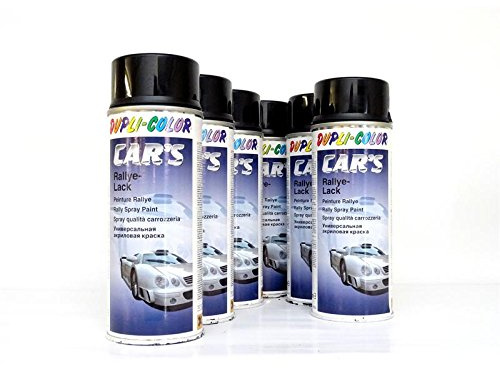 DUPLI-COLOR CARS Schwarz Glänzend 1K Spray 6 x 400 ml *385865/6