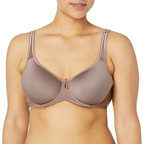 Wacoal Women's Basic Beauty Contour T-Shirt Bra, Opaque, Deep Taupe, 36C