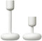 Iittala Nappula - Kerzenhalter Set - 107 mm & 183 mm - Weiß - 2-teilig