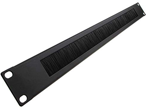kenable Gestión de Cables de 1U para gabinete de Datos de 19 Pulgadas, Color Negro