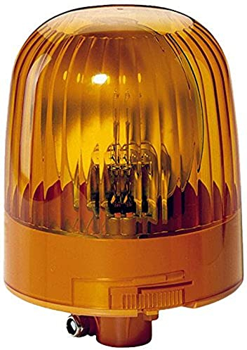 HELLA 2RL 007 551-011 Halogen-Rundumkennleuchte - KL Junior - 24V - gelb - Rohrstutzen
