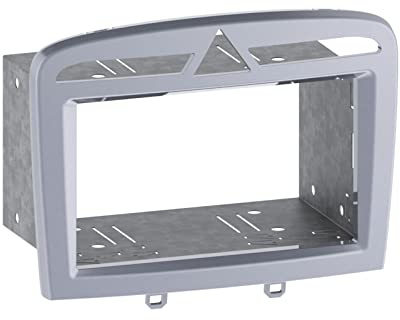 Radioblende Doppel-DIN Peugeot 308 / 308CC / RCZ ab ´07, warm silber