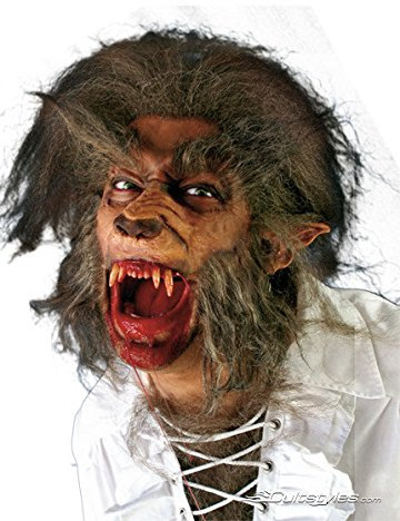 Werwolf Schnauze Halloween Latexapplikation hautfarben