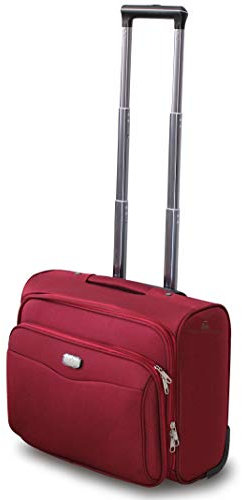 Ormi /Lumi Valigia Piccolo Leggero Pilota Business in Poliestere 42x25x35, 30 Litri 2 Ruote, Con Tasca PC, Pilota Bagagli a Mano (Bordo)