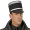 Amakando Gendarm Hut Französische Polizei Mütze Offiziershut Armee Offizier Frankreich Polizist Käppi Kopfbedeckung Soldaten Schirmmütze Fasching Uniform Mottoparty Accessoire Karneval Kostüm Zubehör