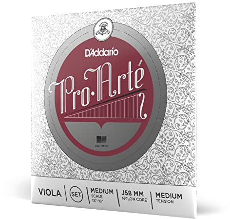 D'Addario J58-MM Pro Arte Viola Saitensatz Perlon/Aluminium Medium Medium
