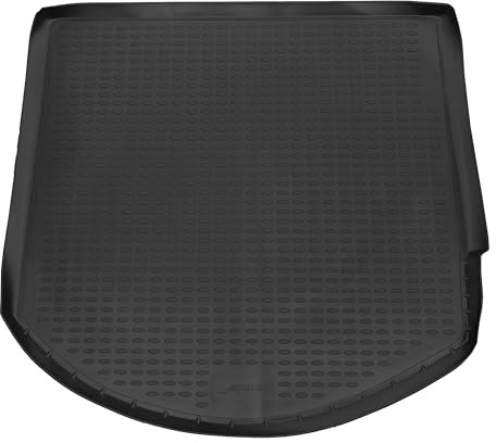 PETEX 3D Kofferraum Schalenmatte Passform für Ford Mondeo Turnier ab 06/2007-11/2014 mit Notrad, Kofferraumwanne in schwarz