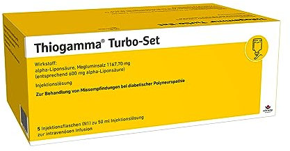 THIOGAMMA Turbo Set Injektionsflaschen 5X50 ml