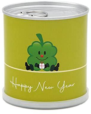 MacFlowers® | Anzuchtset mit Glücksklee | Happy New Year | Set mit einer Sorte Klee in instant gardening Blumendose | Witziges Geschenk zu Silvester (1)