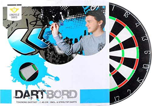 Dartboard mit 6 Pfeilen