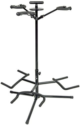 Soporte para guitarra TRIPLE el cuello perfecto para una trípode estable soporte para guitarra diseñado para sostener de forma segura con guitarra para el cuello ajustable 3 Compatible con.