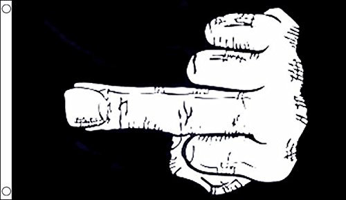 The Flag Wholesaler b010359 Mittelfinger Flagge, Mehrfarbig, 24 x 1 x 23 cm