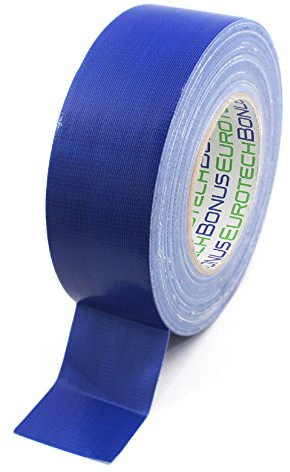 BONUS Eurotech 1BC12.48.0050/050A# Premium Duct Tape, Klebstoff auf Naturkautschuk Basis, mit PE laminiertes Gewebe, Länge 50 m x Breite 50 mm x Dicke 0,25 mm, Dunkelblau