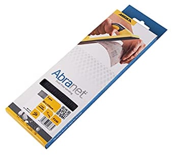 Mirka Abranet net sandpaper strips 80x230mm / Hook & loop/Grit P240 / 3 pcs / AE175F0325SL / for dust-free sanding of wood, walls, metal, aluminium, stainless steel, filler, varnish, plastic.