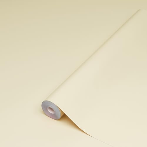 d-c-fix Möbel-Klebefolie Uni seidenmatt Hellbeige 45 cm x 15 m | abwaschbare und selbstklebende Deko-Folie für Küche, Schrank, Tisch & Fensterbank - modern & nachhaltig