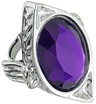 Das Kostümland Ring Gothic lila