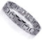 URBAN JEWELRY Atemberaubendes Solides Wolfram Glieder Armband für Herren im Polierten Pyramiden Stil (Silber, 11mm)