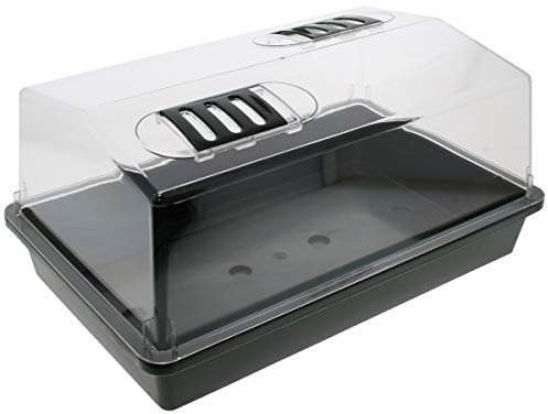 Florateck - Petite serre non chauffante - Capot rigide - Dimensions : 38 x 25 x 18 cm