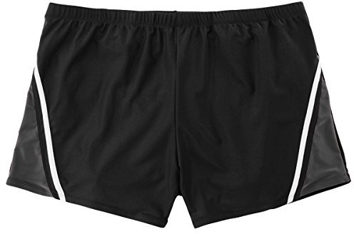 Abraxas Übergrößen Kasten-Badehose Moritz schwarz-grau, Größe:3XL