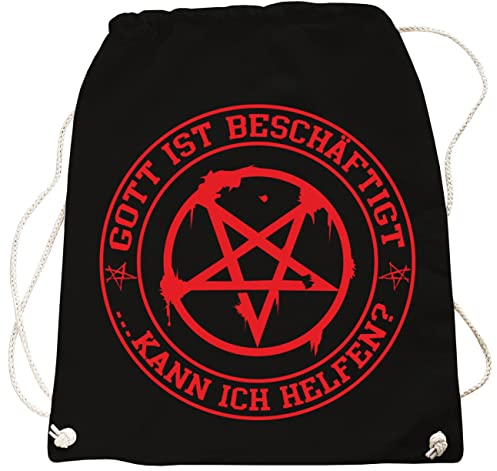 Rucksack Tasche Gott ist beschäftigt Gothic Black Metal Bag in vielen Farben