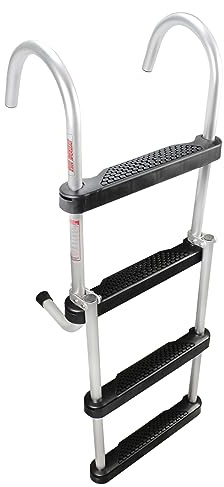 Extreme Max 3005.4086 Folding 4-Step Pontoon Ladder