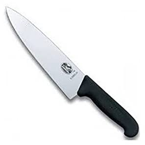 Victorinox Fibrox Tranchiermesser, Extra Scharfe Klinge, Rostfreier Stahl, Spülmaschinenfest, Swiss Made, schwarz