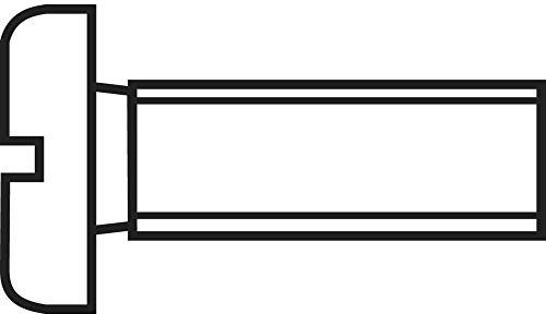 Toolcraft 828789 Zylinderschrauben M1.6 10 mm Schlitz DIN 84 Stahl 20 St.