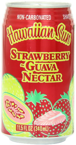 Hawaiian Sun Nectar, Strawberry-Guava, 11.5-Ounce (Pack of 24)
