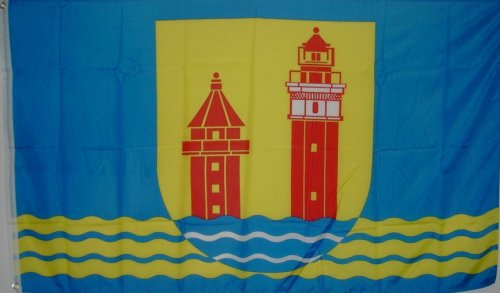 Dahme Fahne Ostholstein Ostseeheilbad Fahne Flagge Grösse 1,50x0,90m - FRIP –Versand®