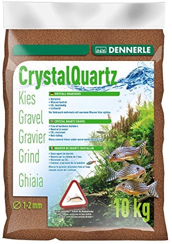 Dennerle Aquarienkies Rehbraun 10 kg - Bodengrund für Aquarien - Körnung 1-2 mm