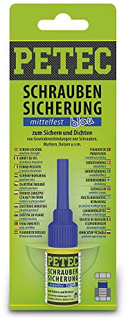 1x Petec Schraubensicherung mittelfest Schrauben Sicherung Dichtungskleber Kleber Klebstoff Schraubenkleber Sicherungskleber Schraubenklebstoff Flasche 5g
