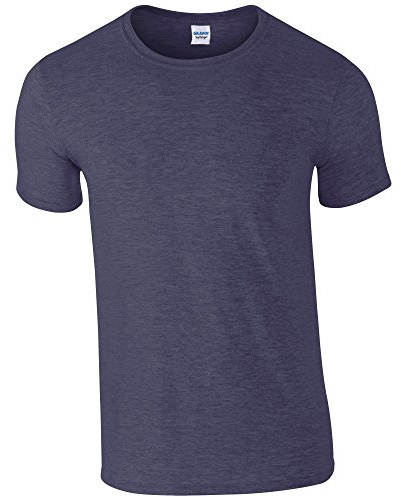Gildan Mens Short Sleeve Soft-Style T-Shirt (M) (Heather Navy)