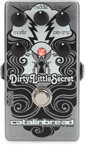 Catalinbread Dirty Little Secret Foundation Overdrive Pedal – Ultimate Overdrive Pedal with Treble, Middle, Bass, Pre-amp, and Master Controls for Guitarists Seeking Customizable Sound