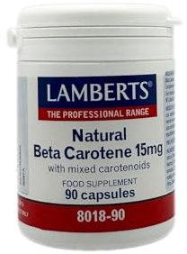 Lamberts Beta Caroteno Natural 15mg - 90 Cápsulas