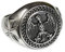 Fly Style Bundeswehr Edelstahl Ring - Bundesadler Mit Eisernem Kreuz - Herren Schmuck - Soldaten Ring, Grösse: 23.9 mm