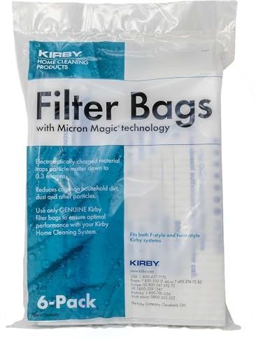 Kirby – bolsas de filtro para aspiradora #204808/204811, auténticas bolsas F HEPA para Kirby para los modelos Sentria – paquete de 6, Sentria®, para unidades construidas a partir de 2009