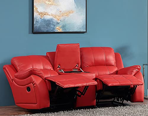 Mapo Möbel Ledersofa Kinosofa Relaxcouch Fernsehsofa 5129-Cup-2-8401
